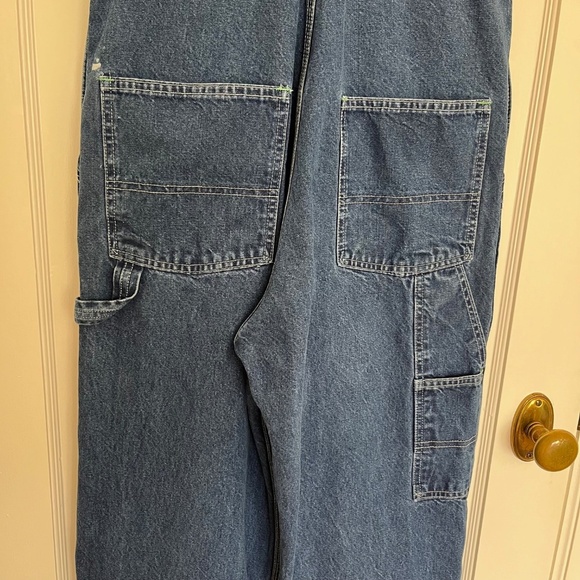 Rare Unisex Vintage OshKosh B'gosh Vestbak Denim Bib Overalls | Size 34 x 30 - Picture 6 of 13